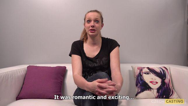 An inexperienced slut at a Czech casting