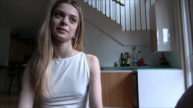 Stepfather teaches a modest baby to relax